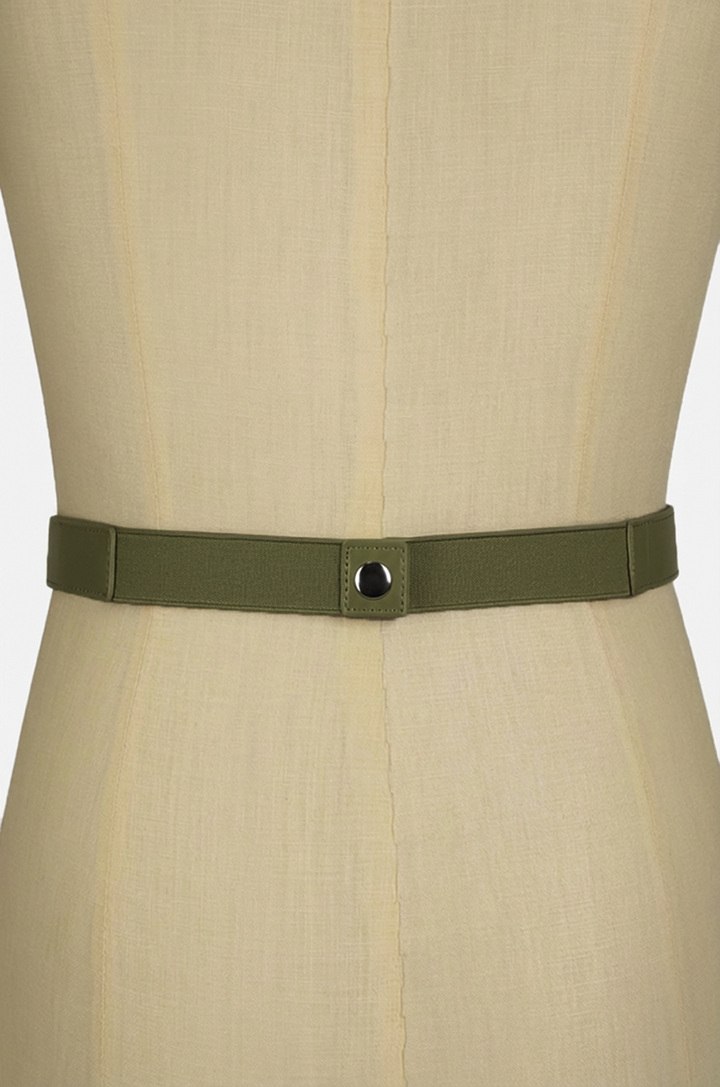 Pretty Kitty Follies Bow Belt (Olive)