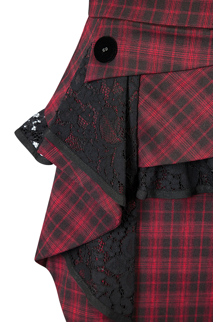 Rouge Noir Peplum Skirt