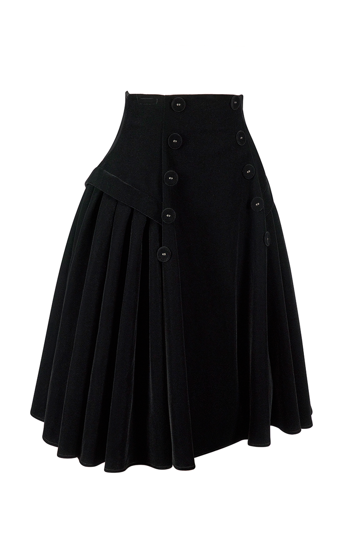 Rouge Noir Velvet Full Skirt