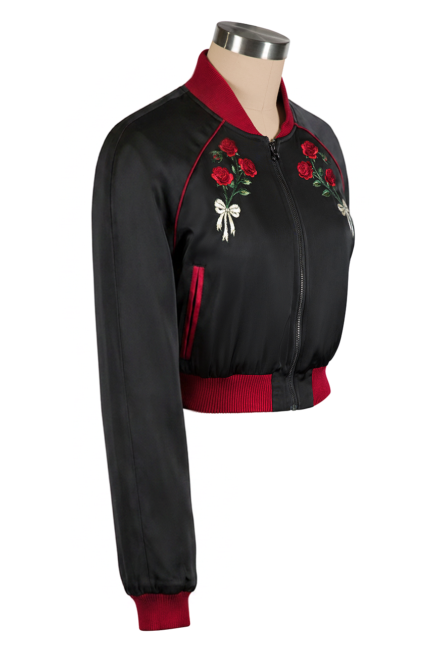 Rouge Noir Bomber Jacket
