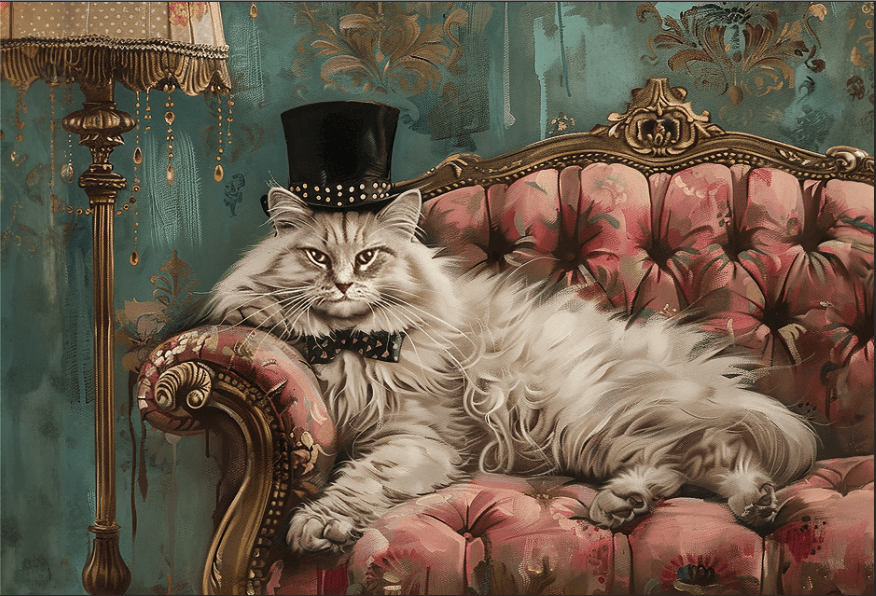 Mr. Van Whiskers PostCard - Kitten D'Amour