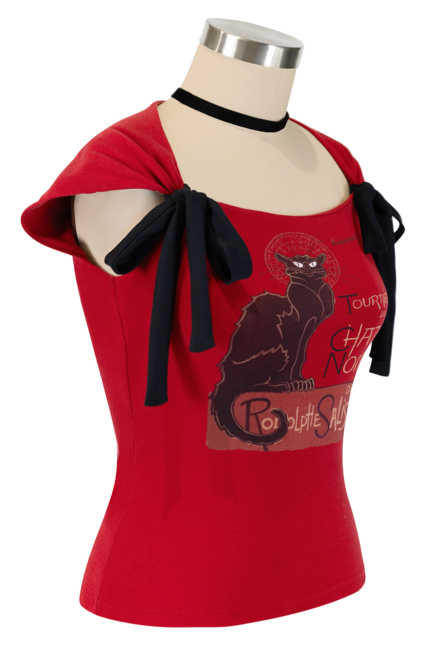 Chat Noir T-Shirt (Red)