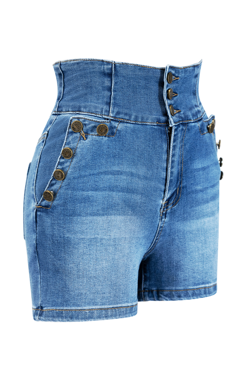 Monterey Denim Shorts (Dark Denim)