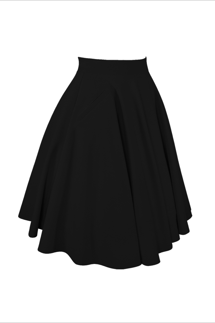 Miss Strawberry Pageant Classic Skirt (Black) - Kitten D'Amour