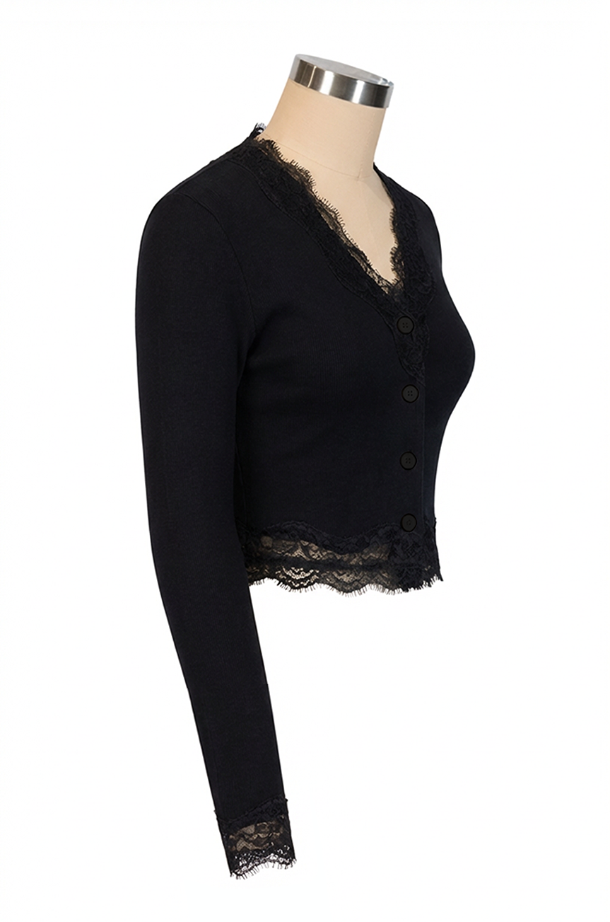 Harptree Village Follies Cardigan (Black)