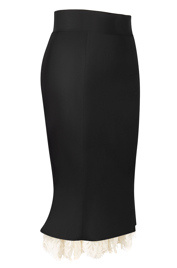 Kitten Noir Wiggle Skirt