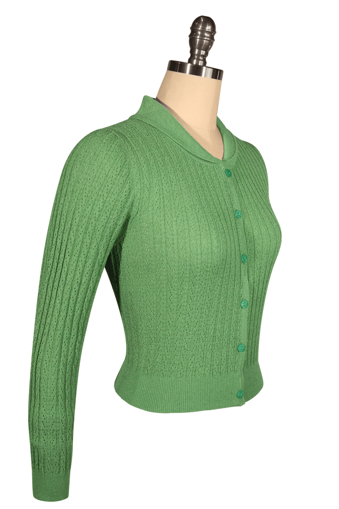 D'Amour Dickens Cardigan (Green) - Kitten D'Amour