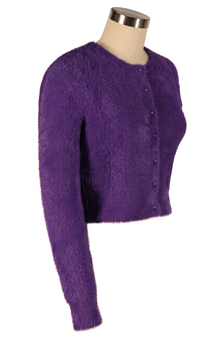 Powder Puff Cardigan (Purple)