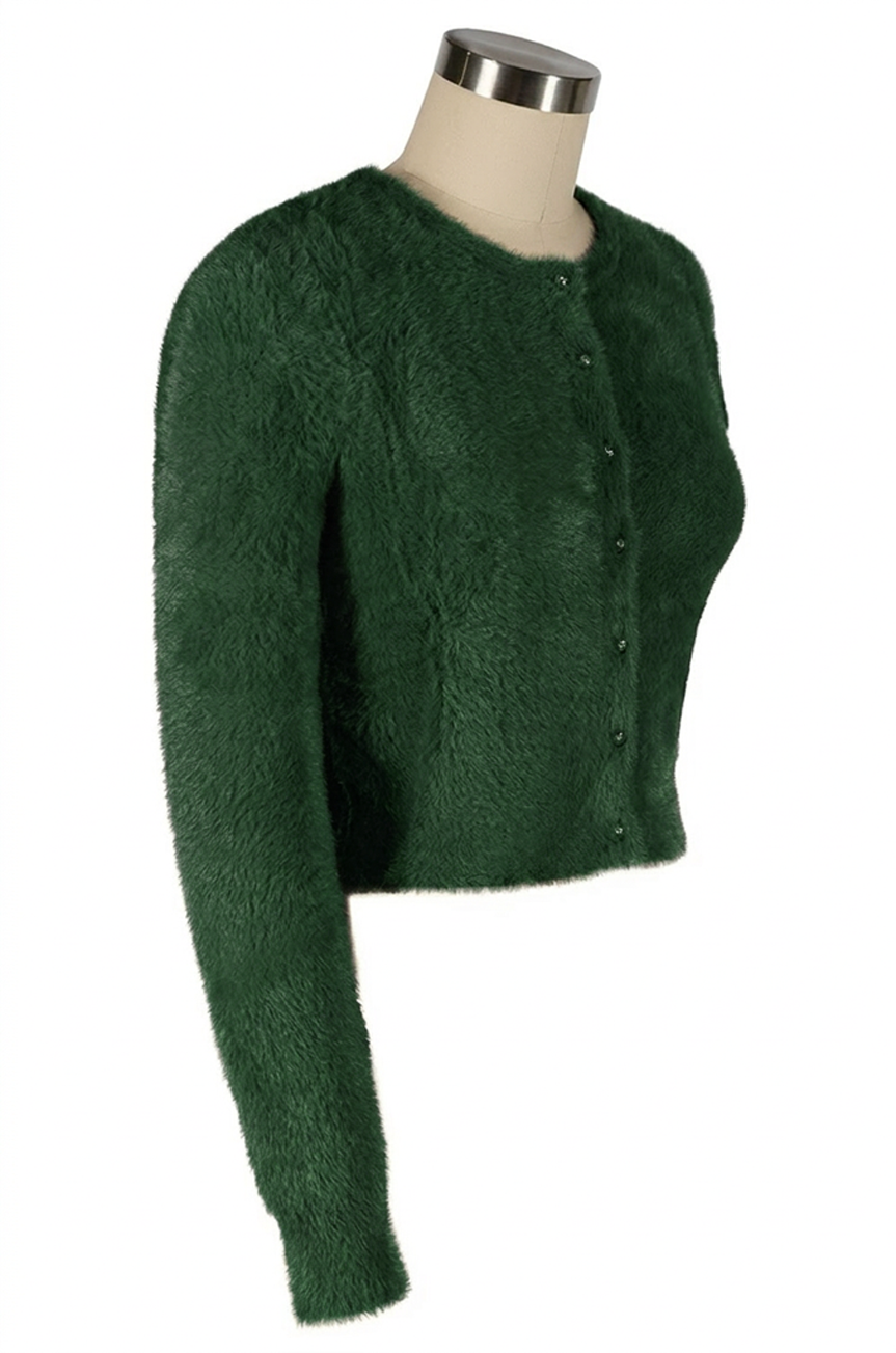 Powder Puff Cardigan (Green)