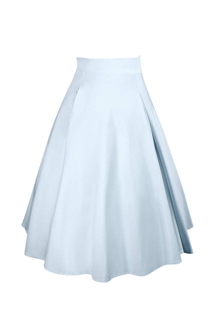 Tea Rose Classic Full Skirt (Blue) - Kitten D'Amour