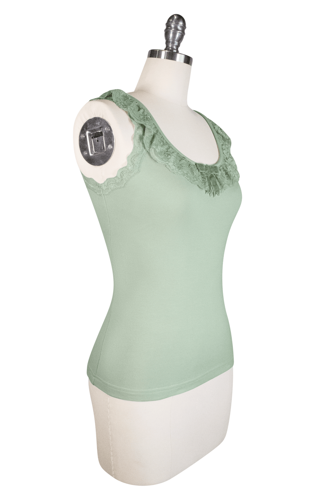 D'Amour Madam Ruffle Singlet (Green) - Kitten D'Amour