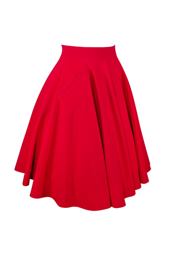 Miss Strawberry Pageant Classic Skirt (Red) - Kitten D'Amour