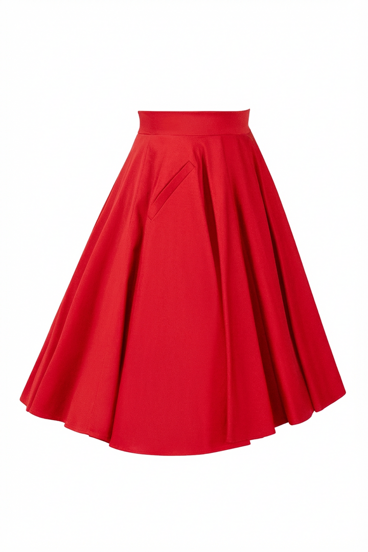 Dottie Darling Skirt (Red)