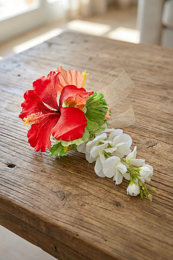 Tiki Island Hibiscus Fascinator