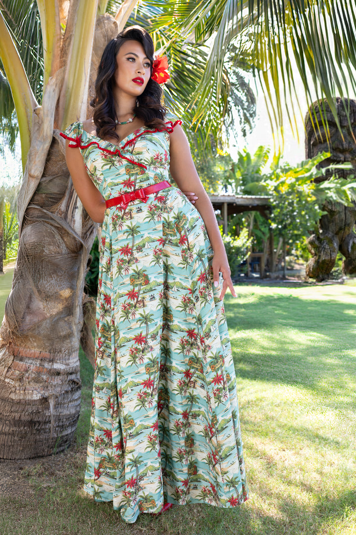 Tiki Island Hibiscus Fascinator