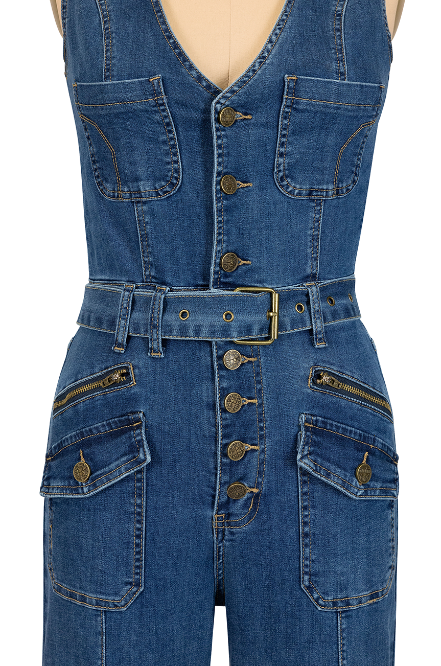 Harptree Village Denim Jumpsuit