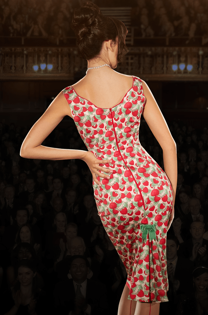 Miss Strawberry Pageant Wiggle Dress - Kitten D'Amour