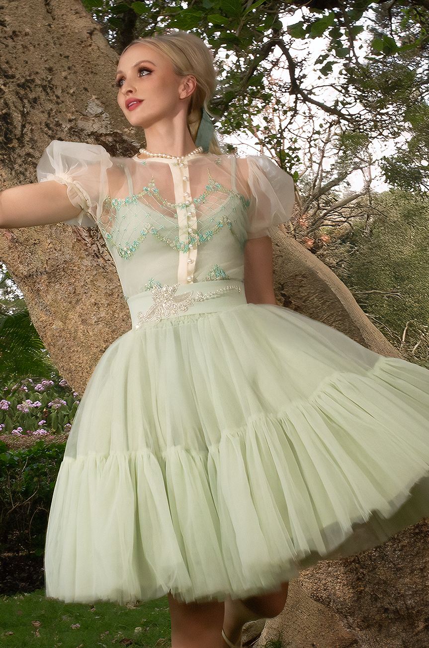 Elysian Tulle Skirt  (Mint)