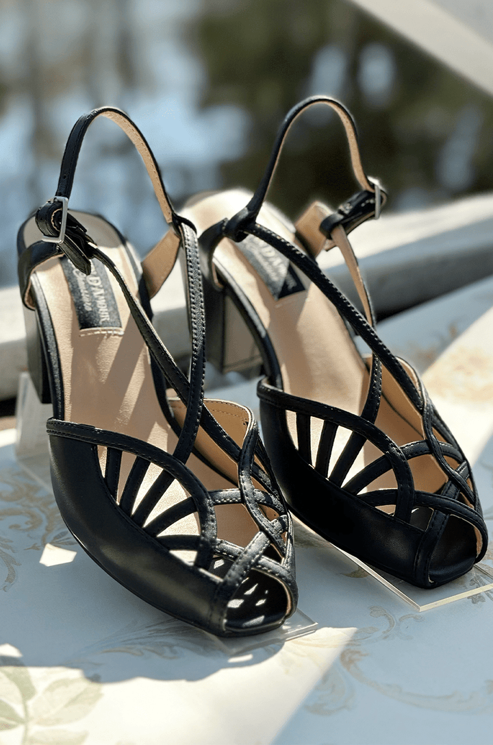 French Vacation Shoe (Black) - Kitten D'Amour
