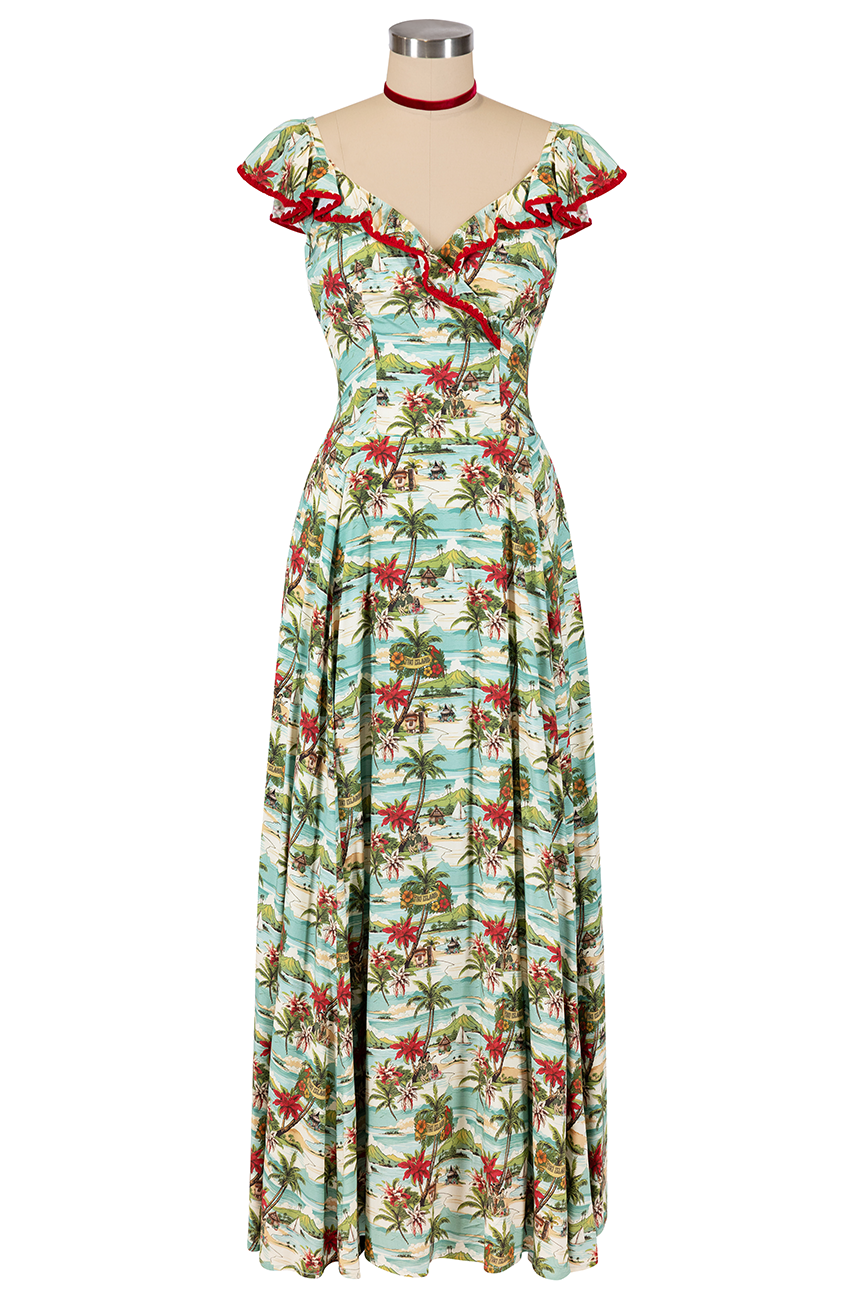 Tiki Island Maxi Dress