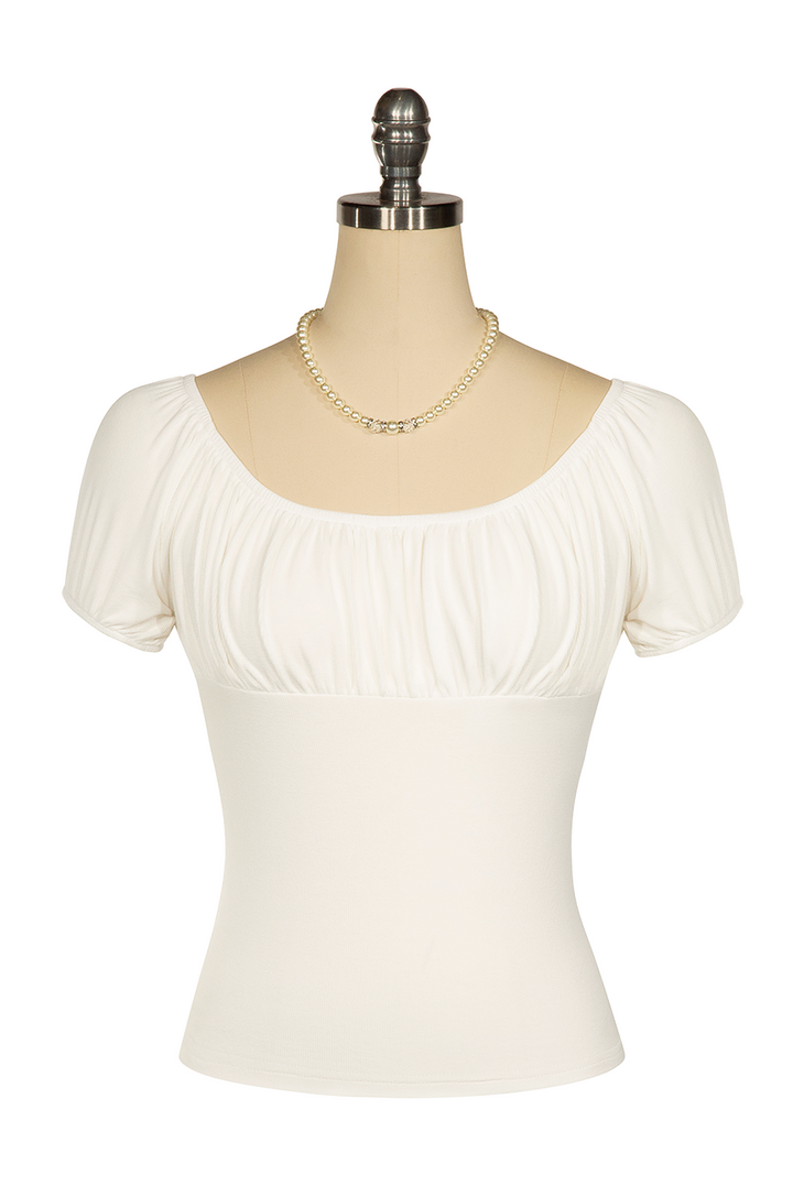 D'Amour Follies Juliette Top (Off White)