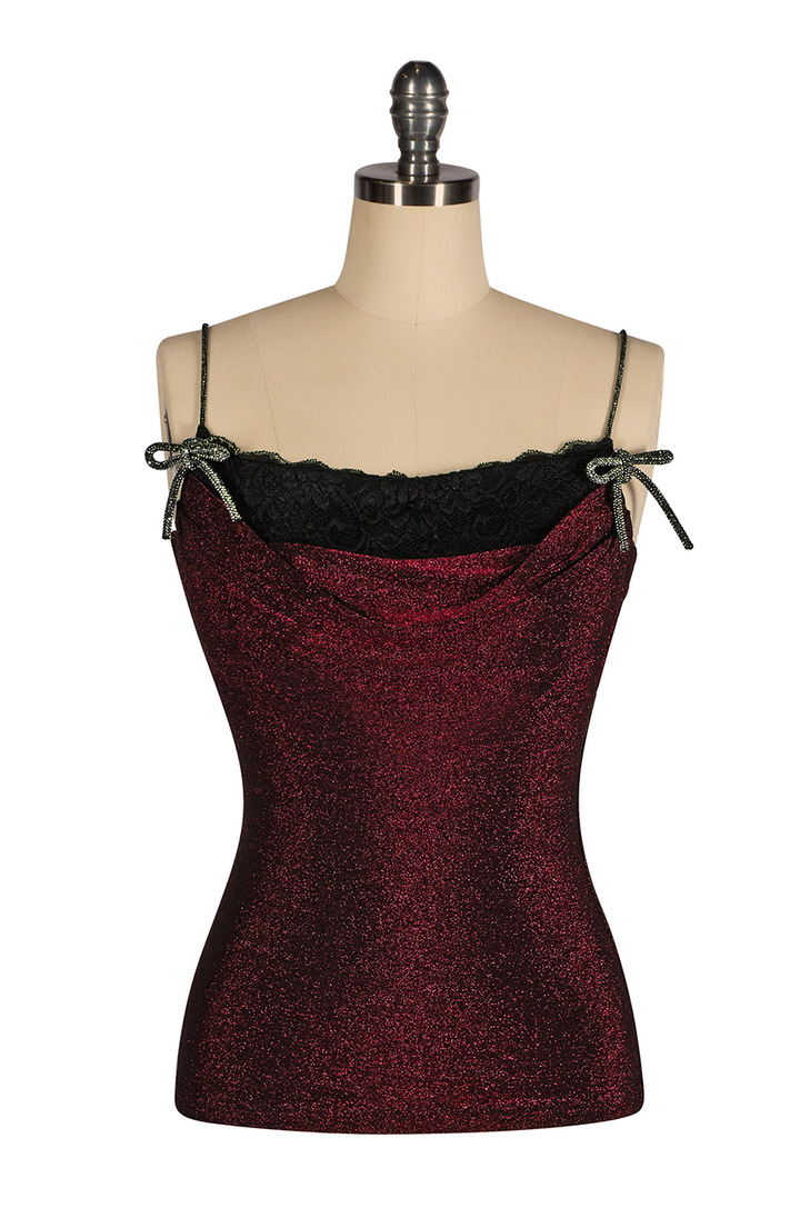 Sunset Strip Cowl Camisole (Red)