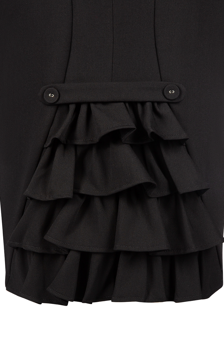 Read All About It Classic Wiggle Skirt (Black)