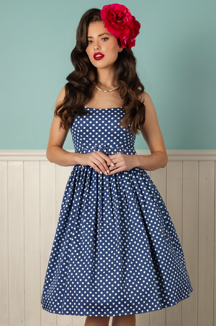 Dottie Darling Dress (Navy)