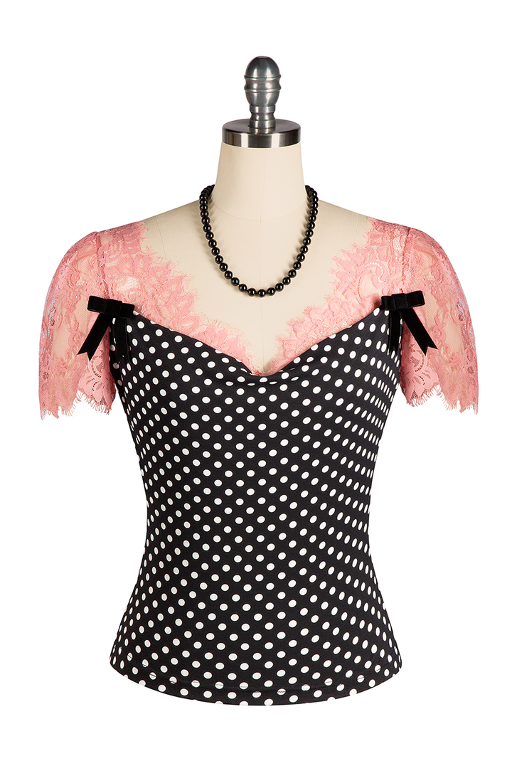 Cosette Drape Front Top (Spot)