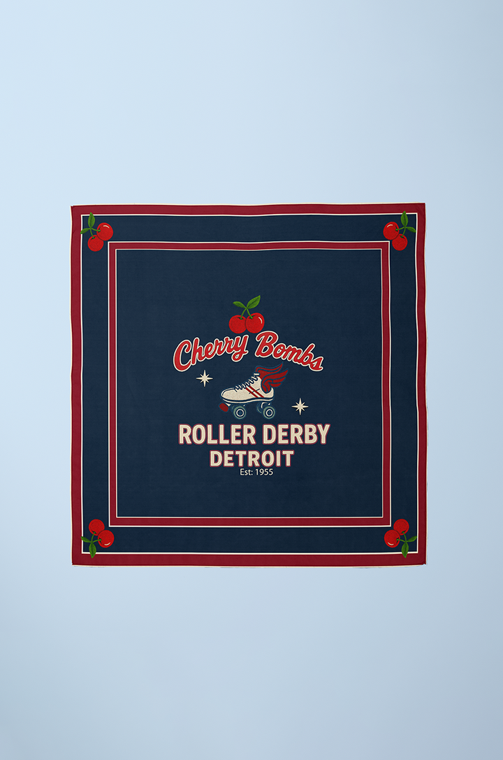 Cherry Bomb Scarf (Roller Derby)