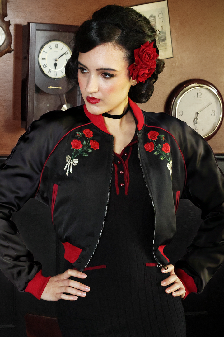 Rouge Noir Bomber Jacket