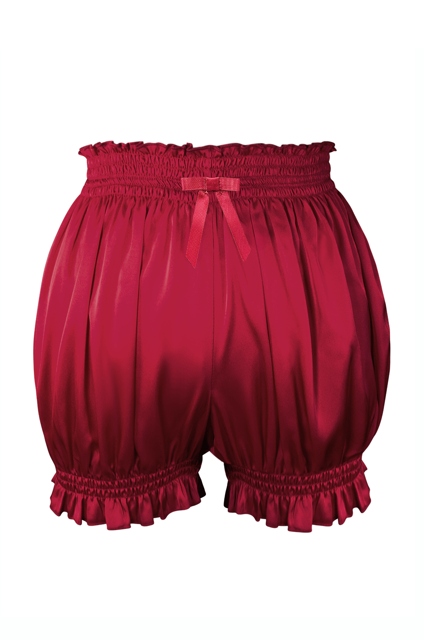 D'Amour Satin Kitty Knickers (Red)