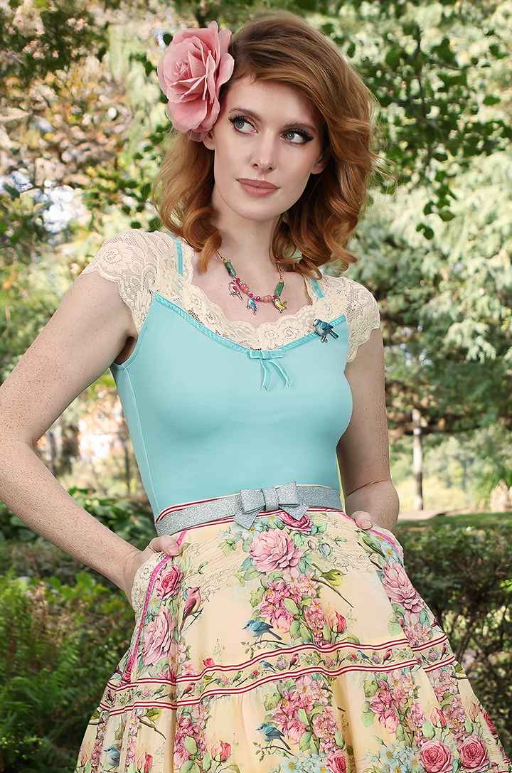 Birdsong Jersey Top (Blue)