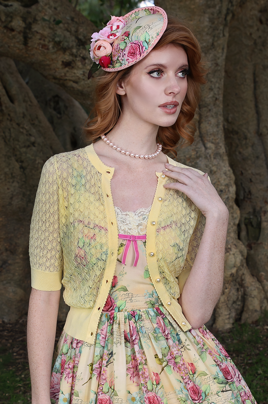 🎁 Birdsong Cardigan (Butter) (100% off)