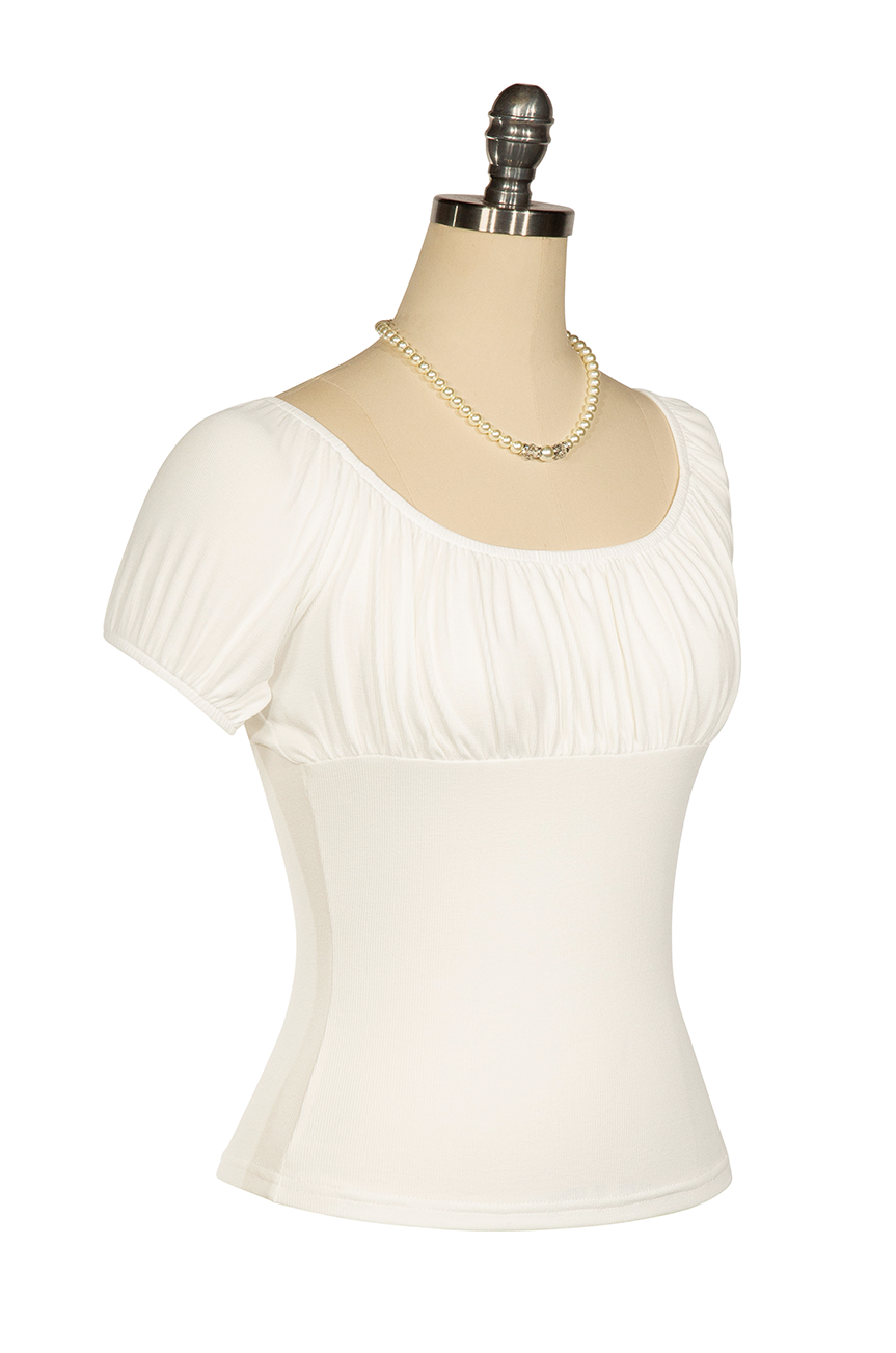 D'Amour Follies Juliette Top (Off White)