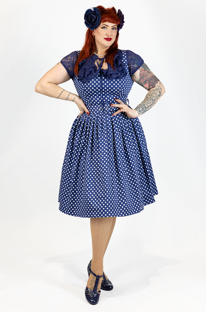 Dottie Darling Dress (Navy)