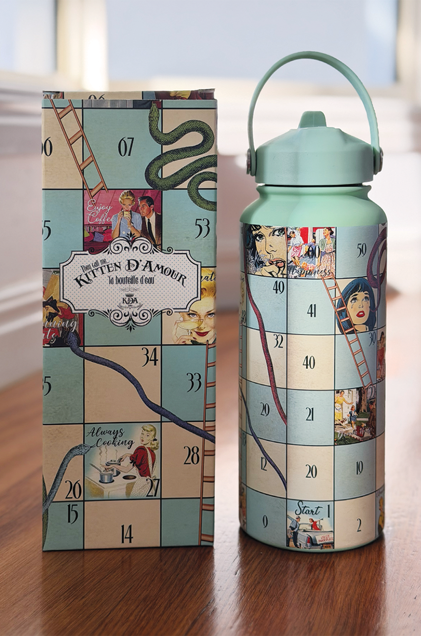 Snakes and Ladders Water Bottle