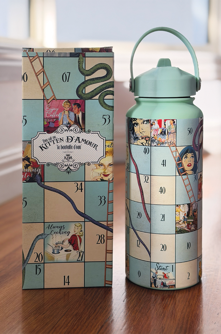Snakes and Ladders Water Bottle