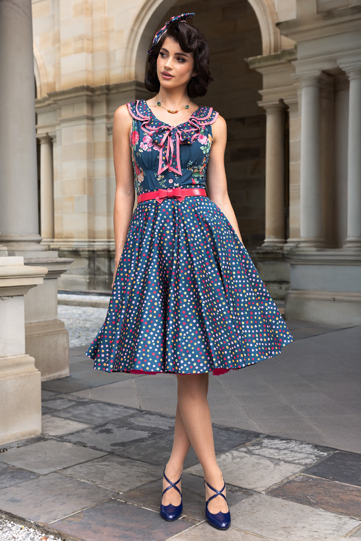 Fiorenza Circle Spot Skirt