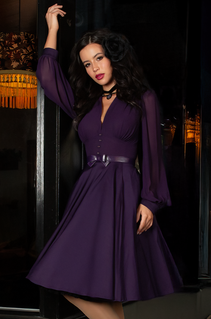 La Fleur Mystique Classic Dress (Purple)