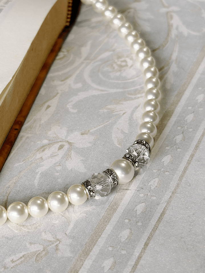 Juliette Pearl Necklace (Off White) - Kitten D'Amour