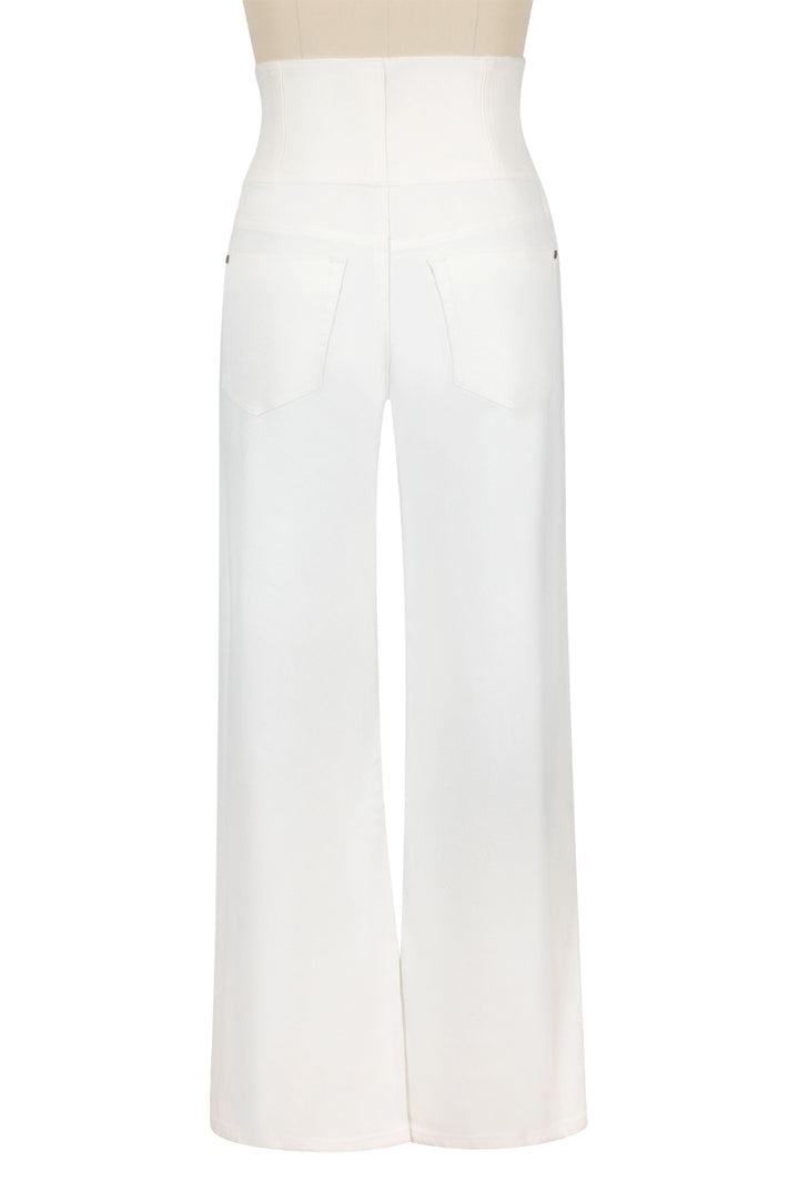 Vegas Wide Leg Denim Jean (White)