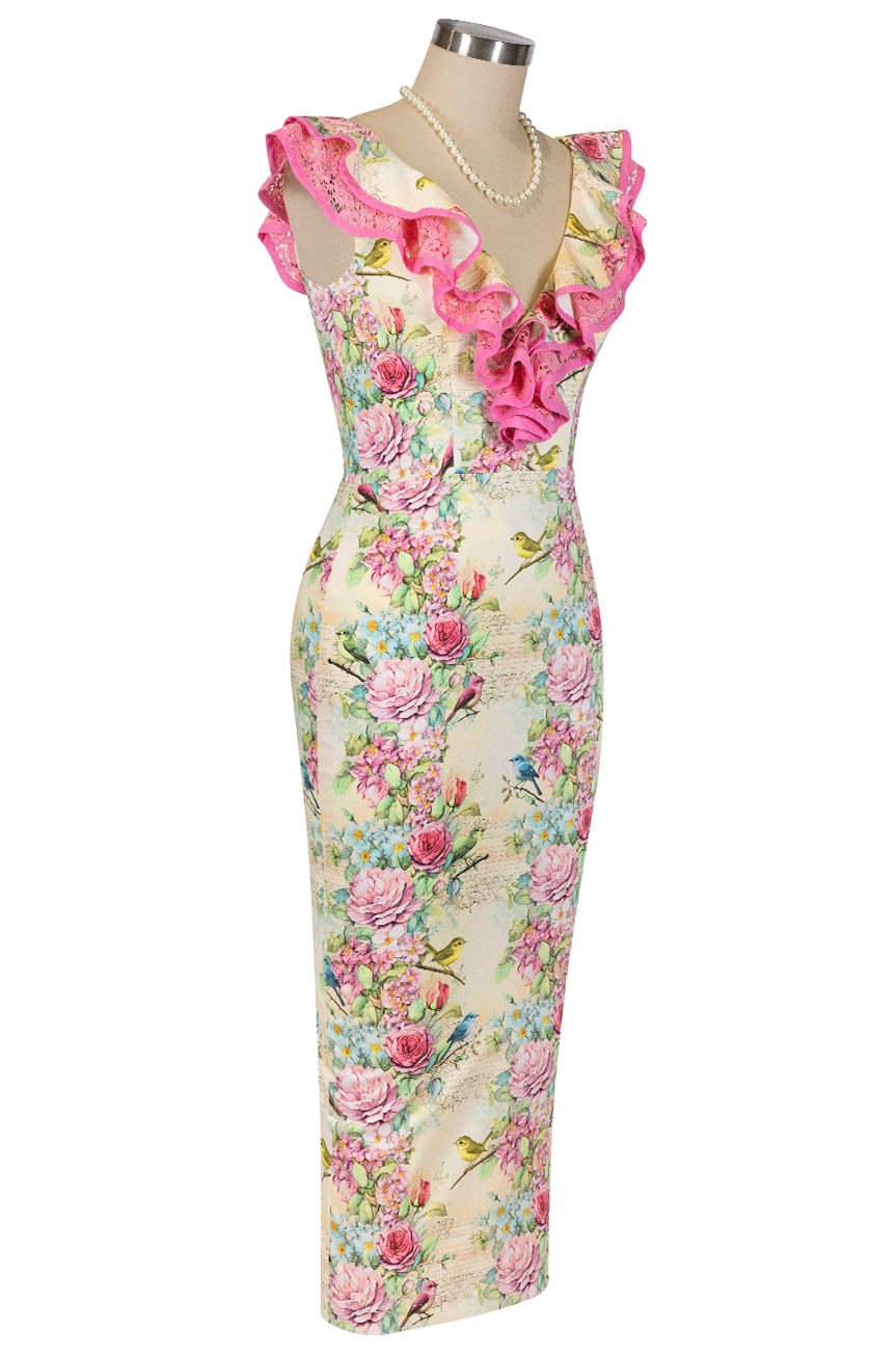 Birdsong Wiggle Dress