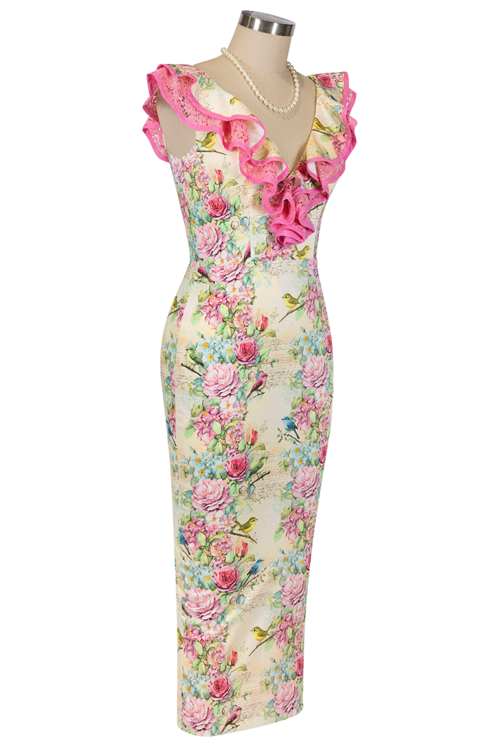 Birdsong Wiggle Dress