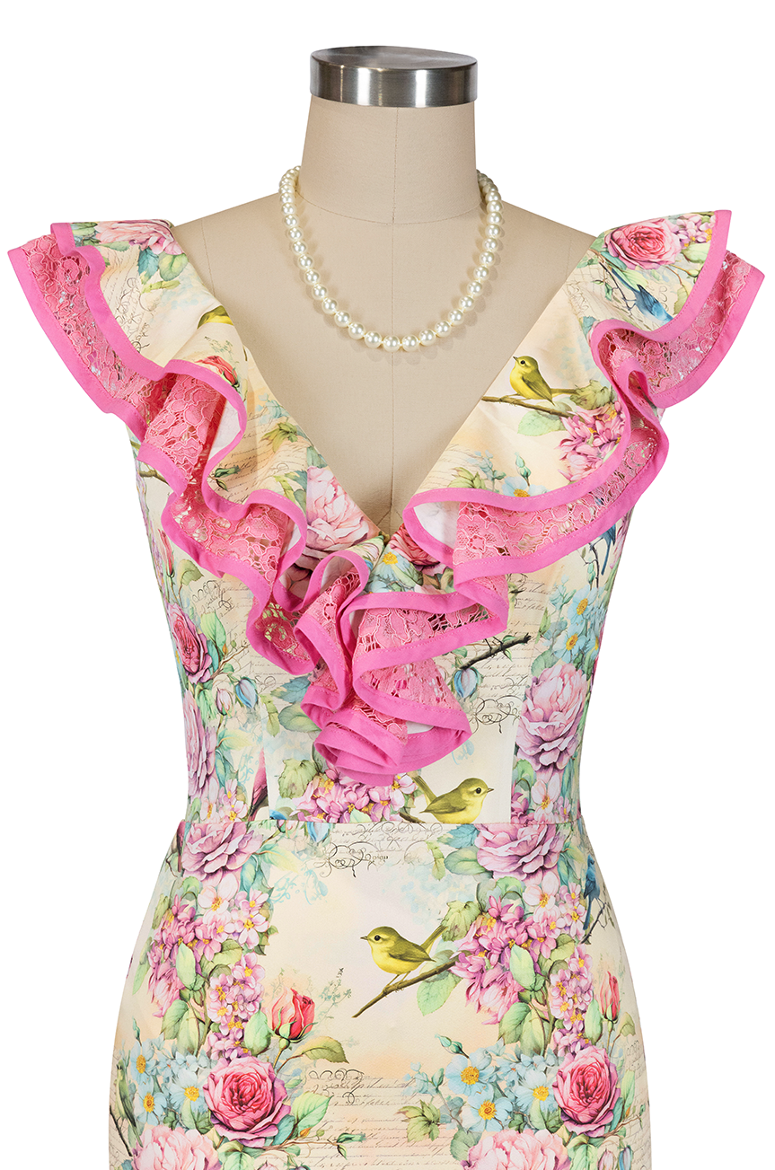 Birdsong Wiggle Dress