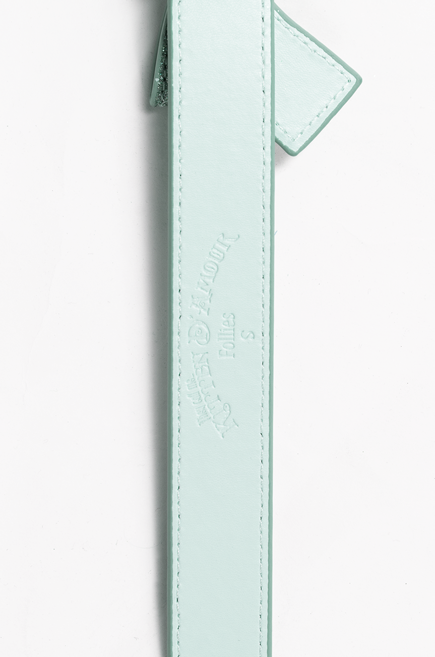 Pretty Kitty Follies Sparkle Bow Belt (Mint)