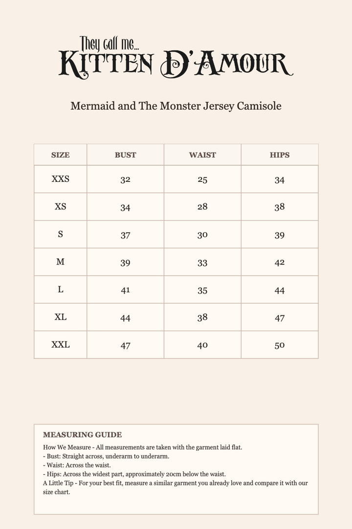 Mermaid and The Monster Jersey Camisole (Blue)