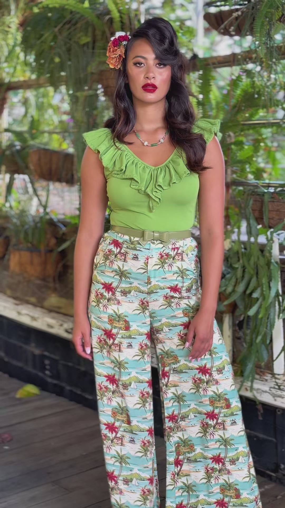 Tiki Island Wide Leg Pant