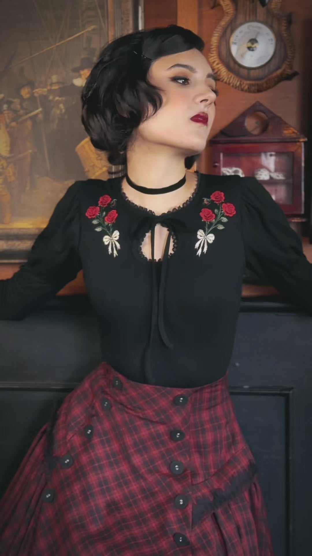 Rouge Noir Rose Top