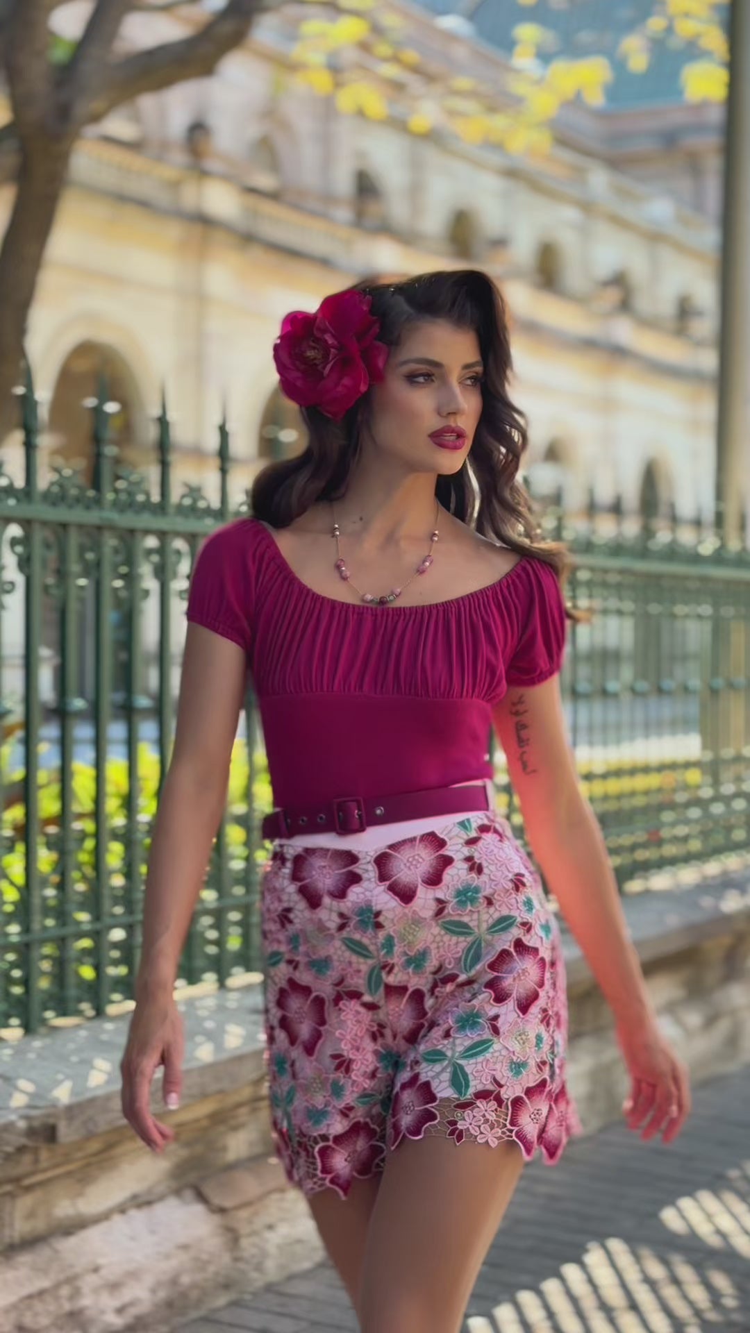 La Vita Romantica Follies Juliette Top (Pink)